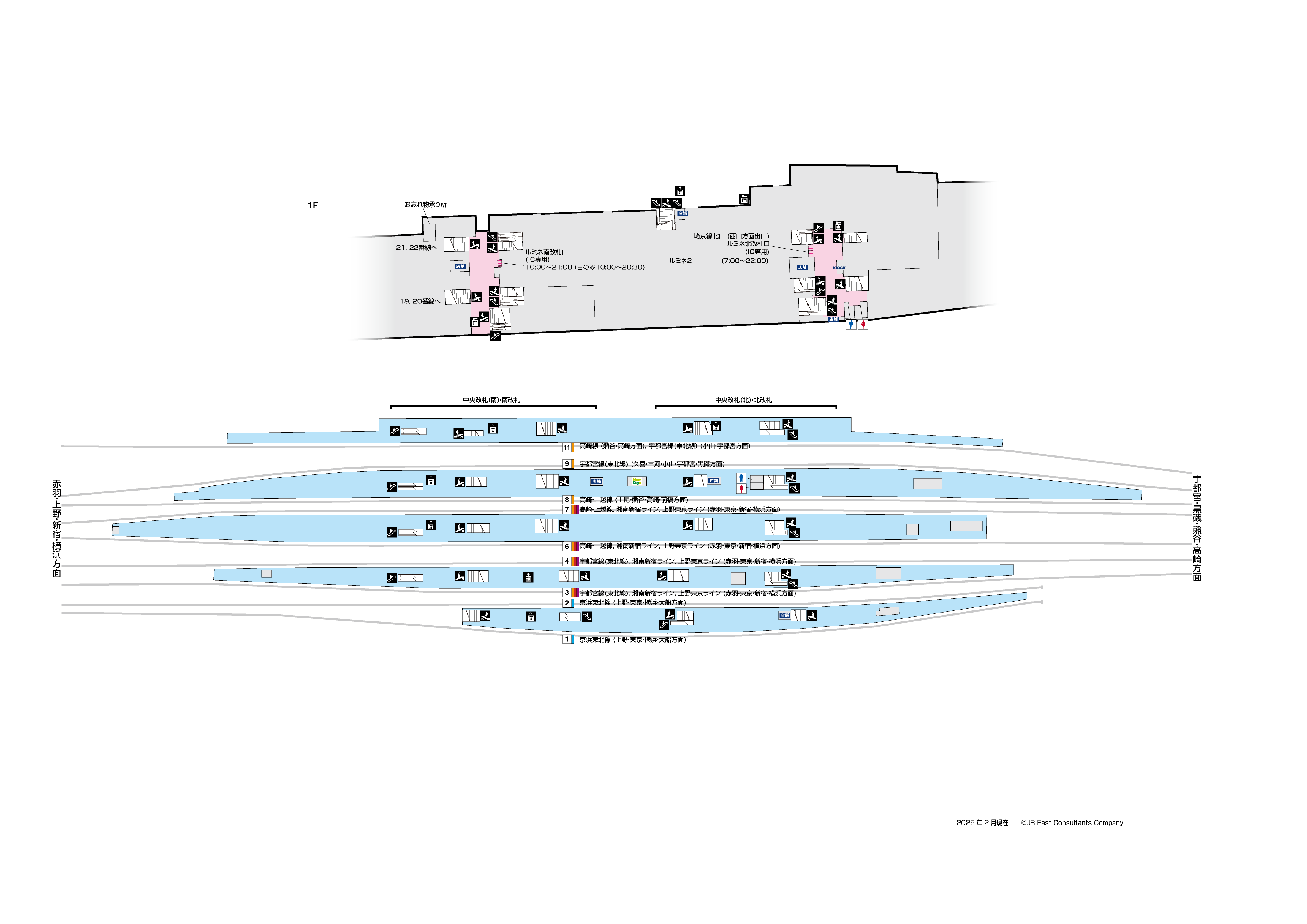 大宮駅　1F構内図
