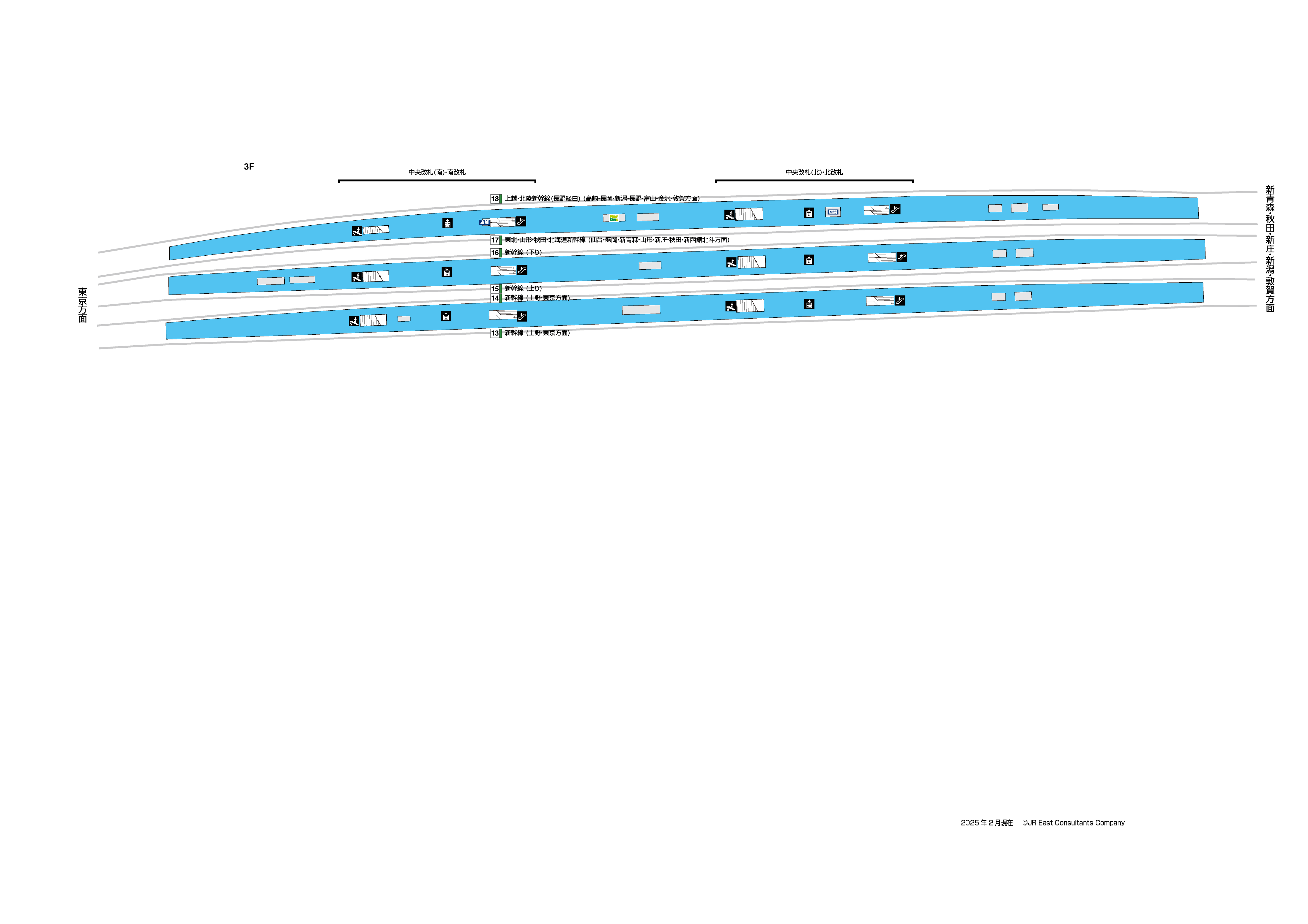 大宮駅　3F構内図